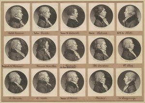 Saint-Mémin Collectie van Portretten, Groep 13 door Charles B. J. Févret de Saint Mémin