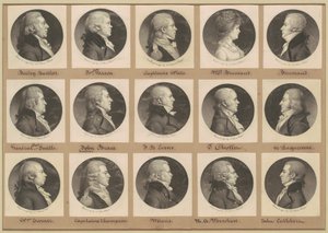Saint-Mémin collectie van portretten, groep 16 door Charles B. J. Févret de Saint Mémin