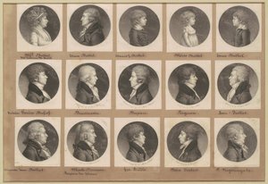 Saint-Mémin collectie van portretten, groep 19