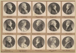 Saint-Mémin Portretcollectie, Groep 20 door Charles B. J. Févret de Saint Mémin