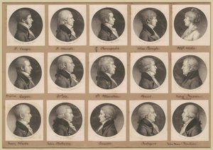 Saint-Mémin collectie van portretten, groep 21 door Charles B. J. Févret de Saint Mémin