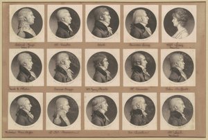 Saint-Mémin collectie van portretten, Groep 23 door Charles B. J. Févret de Saint Mémin