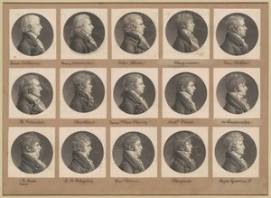 Saint-Mémin Portretcollectie, Groep 26 door Charles B. J. Févret de Saint Mémin