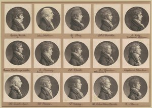 Saint-Mémin Collectie van Portretten, Groep 28 door Charles B. J. Févret de Saint Mémin