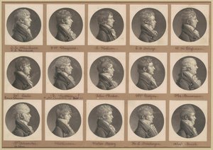 Saint-Mémin Collectie van Portretten, Groep 29 door Charles B. J. Févret de Saint Mémin