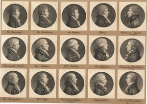 Saint-Mémin collectie van portretten, groep 31 door Charles B. J. Févret de Saint Mémin