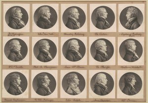 Saint-Mémin Collectie van Portretten, Groep 33 door Charles B. J. Févret de Saint Mémin