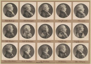 Saint-Mémin collectie van portretten, Groep 34 door Charles B. J. Févret de Saint Mémin