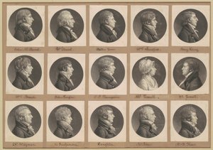 Saint-Mémin collectie van portretten, groep 35 door Charles B. J. Févret de Saint Mémin