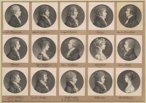 Saint-Mémin collectie van portretten, groep 43 door Charles B. J. Févret de Saint Mémin