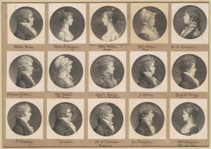 Saint-Mémin Collectie van Portretten, Groep 44 door Charles B. J. Févret de Saint Mémin
