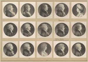 Saint-Mémin Collectie van Portretten, Groep 53 door Charles B. J. Févret de Saint Mémin