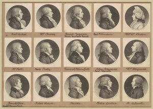 Saint-Mémin Collectie van Portretten, Groep 8 door Charles B. J. Févret de Saint Mémin