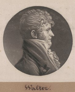 Samuel Purviance Walker door Charles B. J. Févret de Saint Mémin