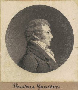 Theodore Gourdin door Charles B. J. Févret de Saint Mémin