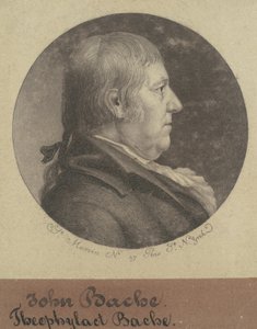 Theophylact Bache door Charles B. J. Févret de Saint Mémin