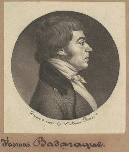 Thomas Badaraque door Charles B. J. Févret de Saint Mémin