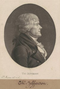 Thomas Jefferson door Charles B. J. Févret de Saint Mémin