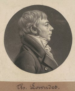 Thomas Lowndes door Charles B. J. Févret de Saint Mémin