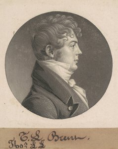 Thomas Ludwell Lee Brant door Charles B. J. Févret de Saint Mémin