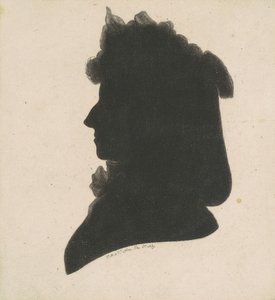 Onbekende vrouwelijke silhouet