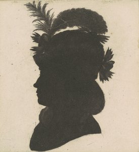 Ongeïdentificeerde Vrouwelijke Silhouet door Charles B. J. Févret de Saint Mémin