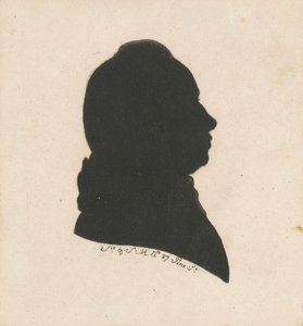 Onbekende Mannelijke Silhouet door Charles B. J. Févret de Saint Mémin