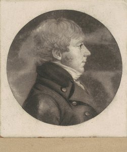 Onbekende man door Charles B. J. Févret de Saint Mémin