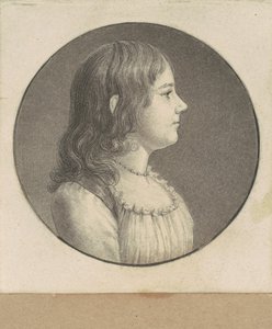 Onbekende Jonge Vrouw door Charles B. J. Févret de Saint Mémin
