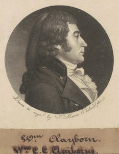 William Charles Cole Claiborne door Charles B. J. Févret de Saint Mémin