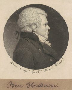 William Hudson door Charles B. J. Févret de Saint Mémin
