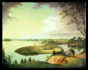 Delaware Rivier, nabij Bordenton, New Jersey door Charles B. Lawrence