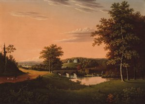 Point Breeze, het landgoed van Joseph Napoleon Bonaparte in Bordentown, New Jersey door Charles B. Lawrence