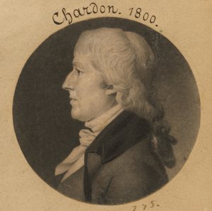 Anthony Chardon door Charles Balthazar Julien Févret de Saint-Mémin