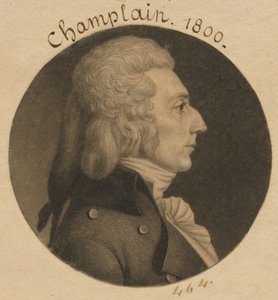 Christopher Grant Champlin door Charles Balthazar Julien Févret de Saint-Mémin