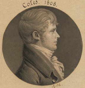 Isaac A. Coles door Charles Balthazar Julien Févret de Saint-Mémin