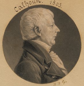 James Calhoun door Charles Balthazar Julien Févret de Saint-Mémin