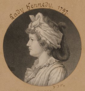 Jane Macomb Kennedy door Charles Balthazar Julien Févret de Saint-Mémin
