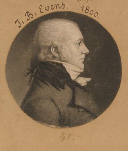John B. Evens door Charles Balthazar Julien Févret de Saint-Mémin
