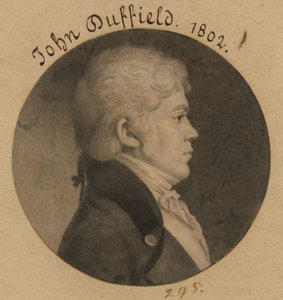 John Duffield door Charles Balthazar Julien Févret de Saint-Mémin