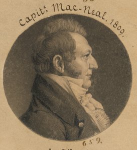 Neil McNeill door Charles Balthazar Julien Févret de Saint-Mémin