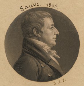 Pierré Sauve door Charles Balthazar Julien Févret de Saint-Mémin