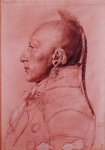 Portret van een hoofdman van de Kleine Osages, c.1807