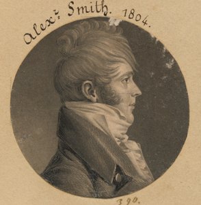 Mogelijk Alexander Smith door Charles Balthazar Julien Févret de Saint-Mémin