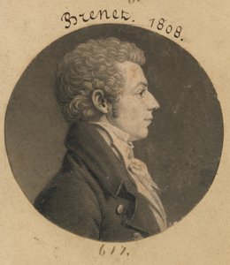 Mogelijk Henry Brunet door Charles Balthazar Julien Févret de Saint-Mémin