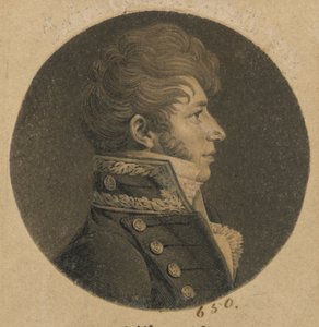 Ongeïdentificeerde man door Charles Balthazar Julien Févret de Saint-Mémin