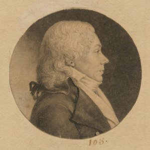 Onbekende man door Charles Balthazar Julien Févret de Saint-Mémin