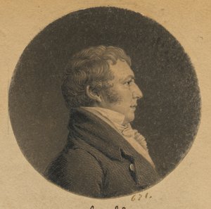 Ongeïdentificeerde man door Charles Balthazar Julien Févret de Saint-Mémin