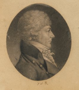 Onbekende man door Charles Balthazar Julien Févret de Saint-Mémin