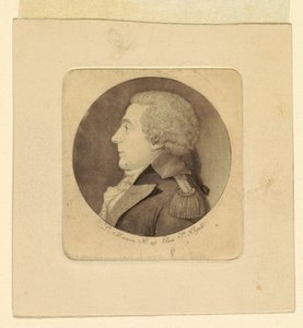 Portret van een Jonge Man door Charles Balthazar Julien Févret de Saint Mémin
